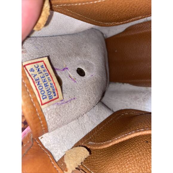 Vintage Dooney & Bourke All Weather Leather Brown Crossbody Bag Purse Handbag - Picture 10 of 11